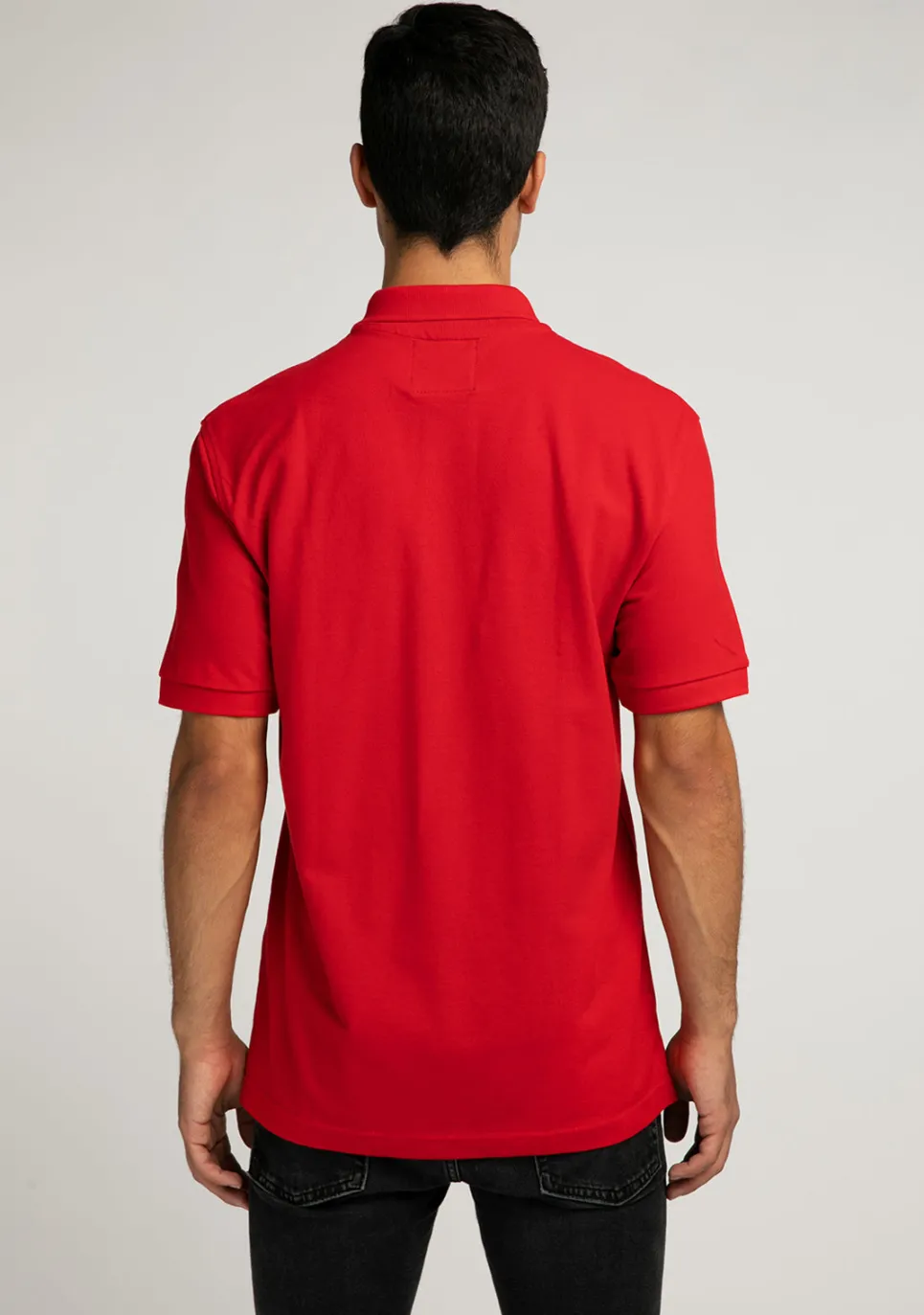 D.Franklin Polo Smiley Red|Herren Poloshirts|T-Shirts
