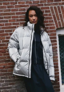 D.Franklin Puffer Jacket Light Grey|Damen Jacken|Jacken