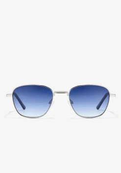 D.Franklin Quad Legacy Silver / Gradient Blue|Damen Eckige Sonnenbrillen|Eckige Sonnenbrillen