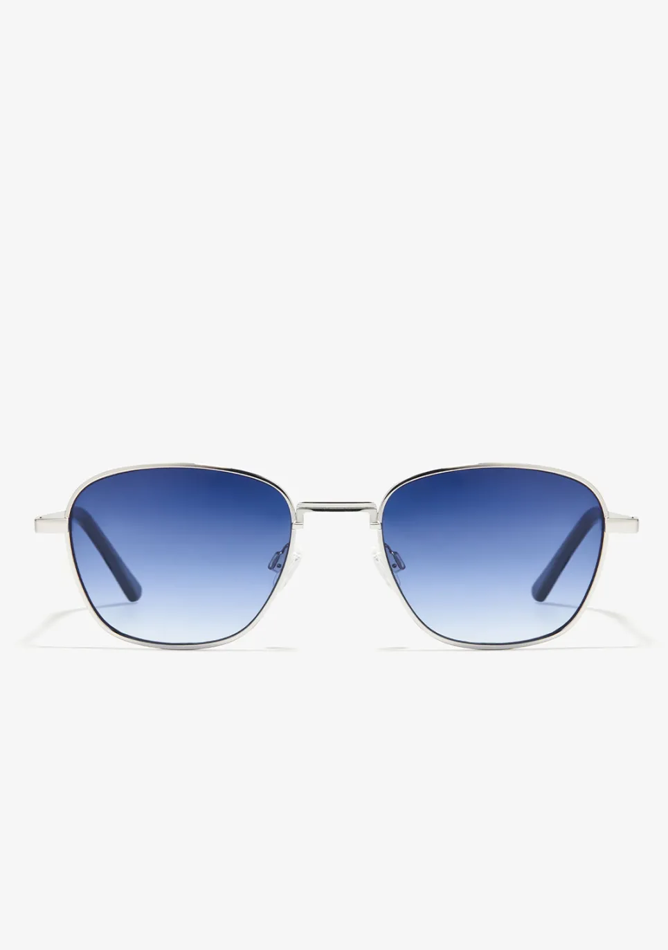 D.Franklin Quad Legacy Silver / Gradient Blue|Damen Eckige Sonnenbrillen|Eckige Sonnenbrillen