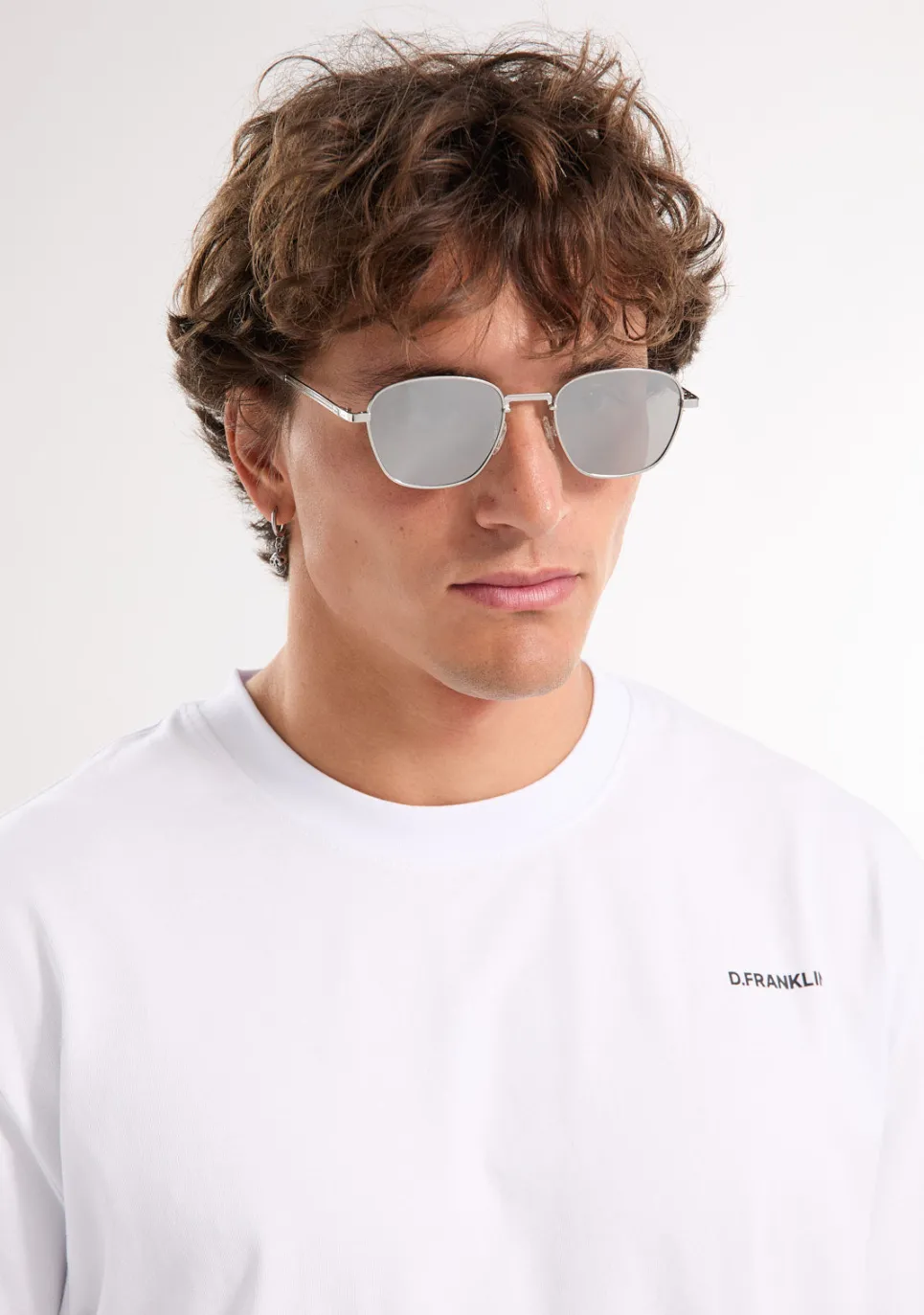 D.Franklin Quad Legacy Silver / Silver|Damen Eckige Sonnenbrillen|Eckige Sonnenbrillen