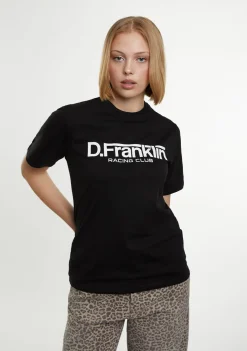 D.Franklin Racing Club Tee Black|Damen T-Shirts|T-Shirts