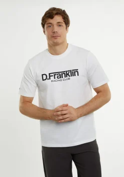 D.Franklin Racing Club Tee White|Damen T-Shirts|T-Shirts