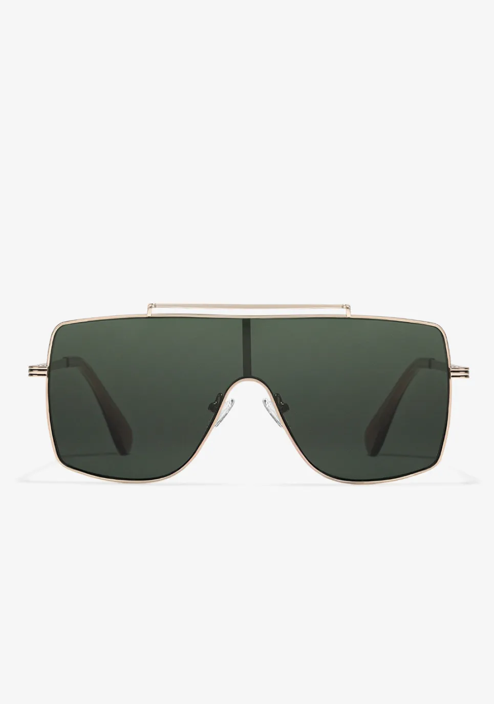 D.Franklin Raptor SQ Gold / G15|Damen Pilotenbrillen|Eckige Sonnenbrillen