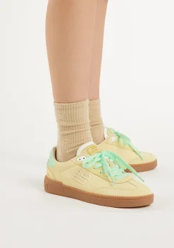 D.Franklin Rebel Basic Flag Lime|Damen Sneakers