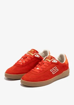 D.Franklin Rebel Basic Flag Red|Damen Sneakers