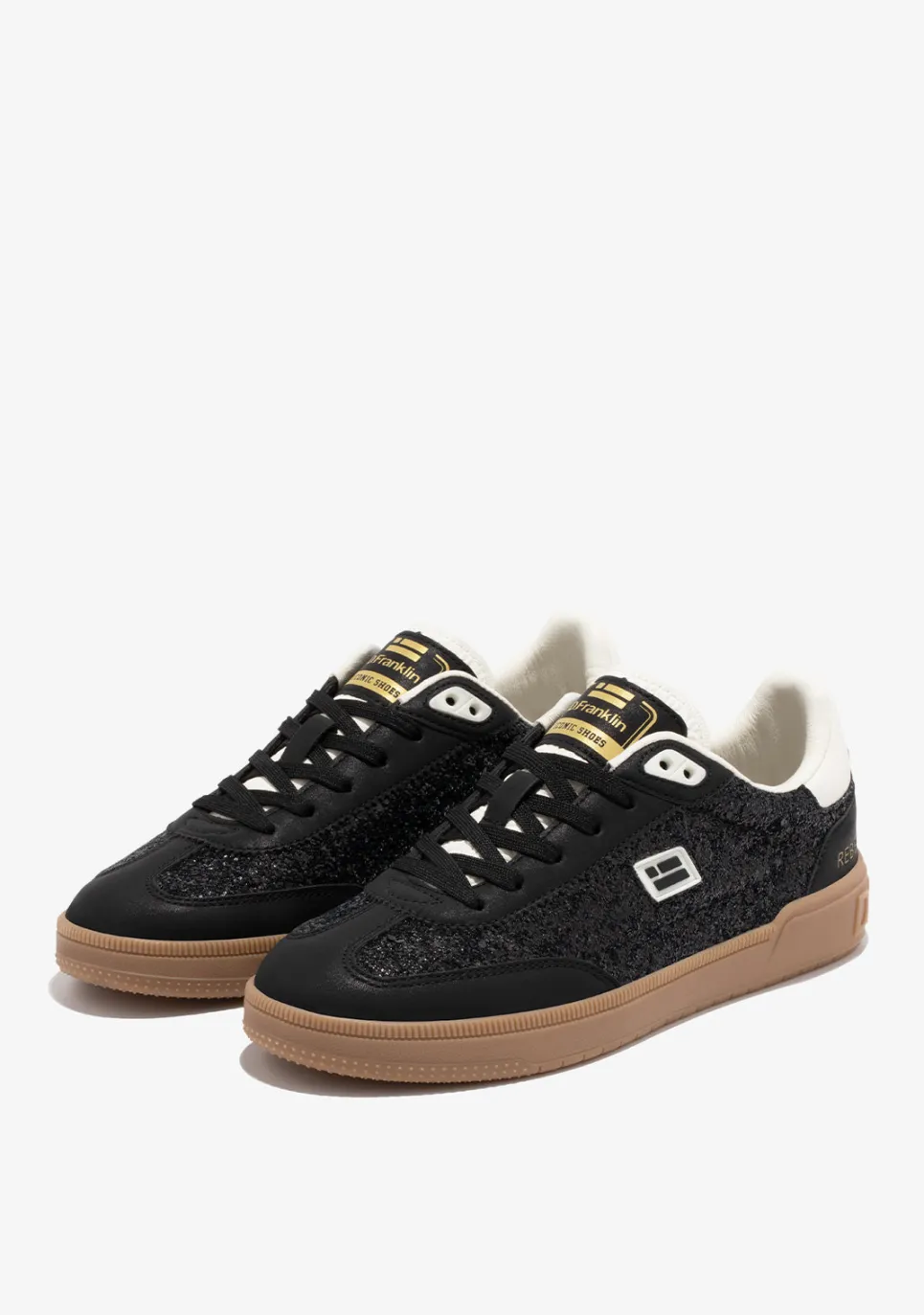 D.Franklin Rebel Glitter Black|Damen Sneakers