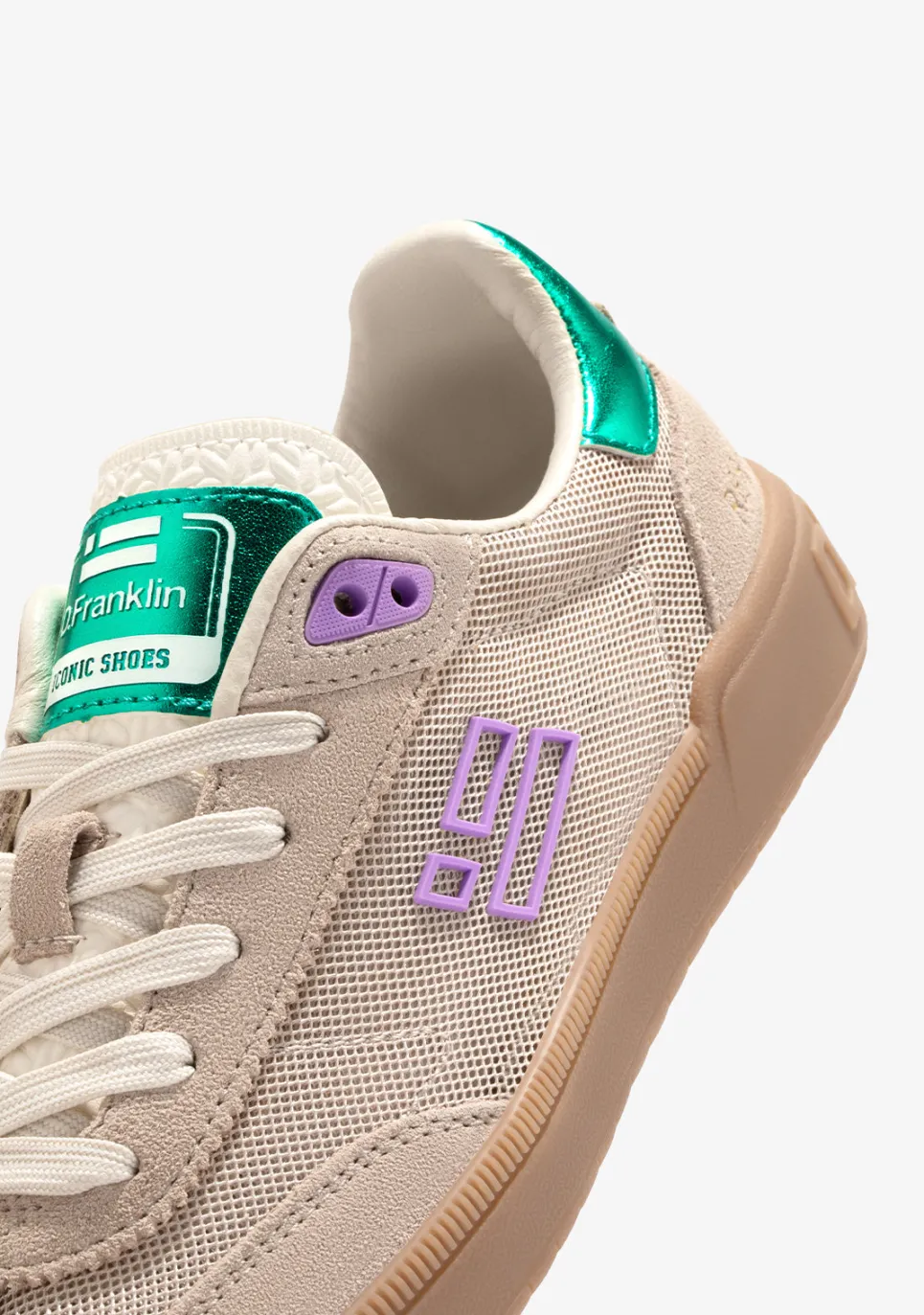 D.Franklin Rebel Mesh Flag Beige|Damen Sneakers