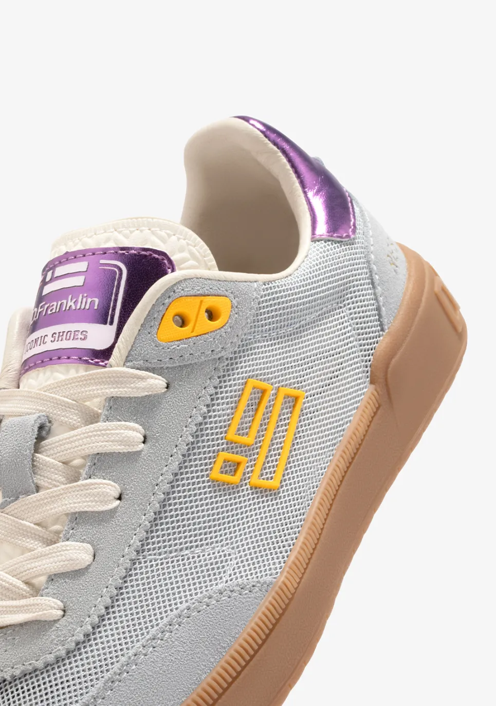 D.Franklin Rebel Mesh Flag Grey|Damen Sneakers