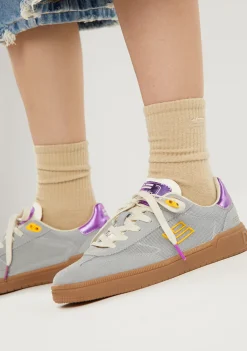 D.Franklin Rebel Mesh Flag Grey|Damen Sneakers