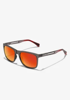 D.Franklin Rift Trans Dark Grey / Red Revo|Damen Sport-Sonnenbrillen|Eckige Sonnenbrillen