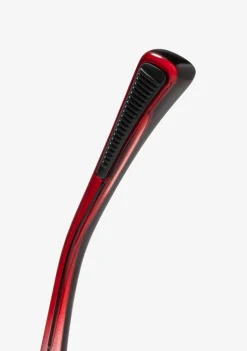 D.Franklin Rift Trans Dark Grey / Red Revo|Damen Sport-Sonnenbrillen|Eckige Sonnenbrillen