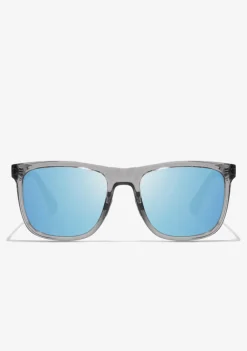 D.Franklin Rift Trans Grey / Blue Revo|Damen Sport-Sonnenbrillen|Eckige Sonnenbrillen