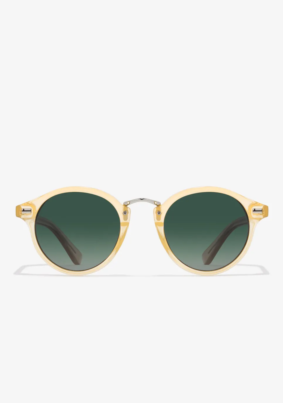 D.Franklin Roller Round V2 Amber / Grad Green|Damen Polarisierte Sonnenbrillen|Runde Sonnenbrillen
