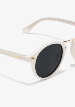 D.Franklin Roller Round V2 Cream / Smoke|Damen Runde Sonnenbrillen|Polarisierte Sonnenbrillen