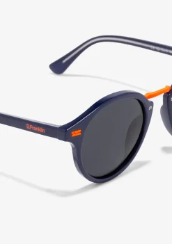 D.Franklin Roller Round V2 Limited Blue|Damen Runde Sonnenbrillen|Polarisierte Sonnenbrillen