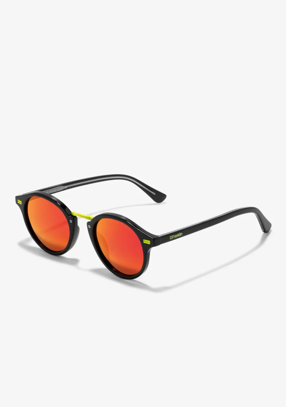 D.Franklin Roller Round V2 Limited Black|Damen Runde Sonnenbrillen|Polarisierte Sonnenbrillen