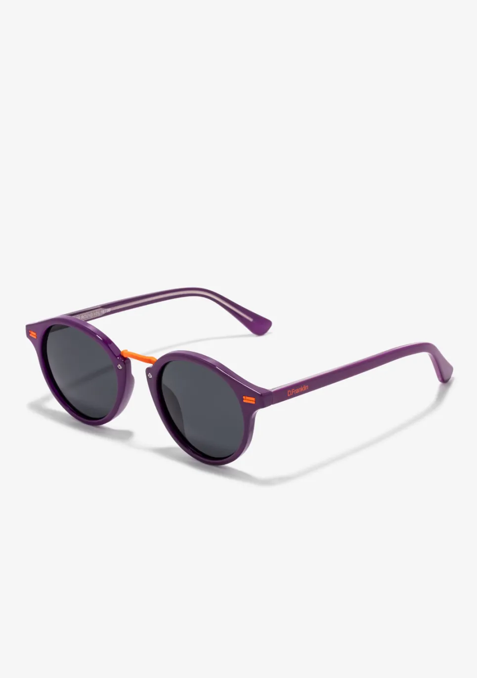 D.Franklin Roller Round V2 Limited Purple|Damen Runde Sonnenbrillen|Polarisierte Sonnenbrillen