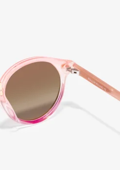D.Franklin Roller Round V2 Peach / Brown|Damen Runde Sonnenbrillen|Polarisierte Sonnenbrillen