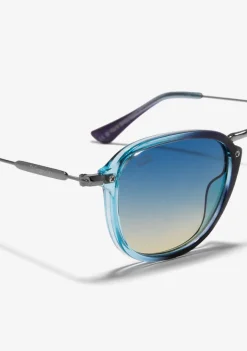 D.Franklin Roller SQ Crystal Blue / Grad Blue|Damen Eckige Sonnenbrillen|Eckige Sonnenbrillen