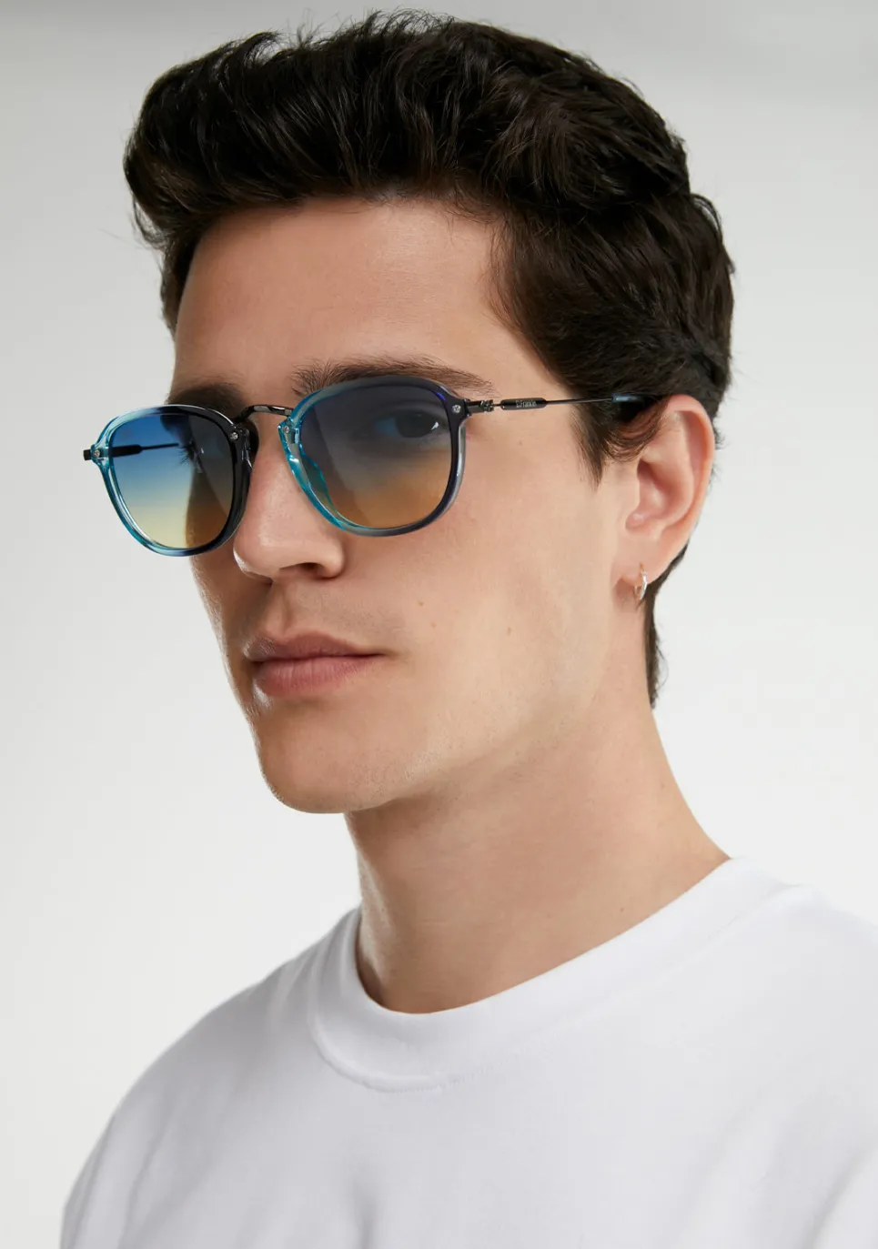 D.Franklin Roller SQ Crystal Blue / Grad Blue|Damen Eckige Sonnenbrillen|Eckige Sonnenbrillen
