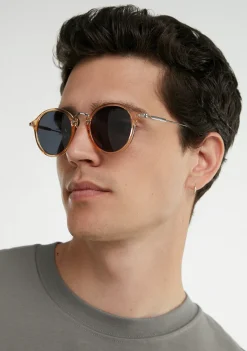 D.Franklin Roller TR90 Amber / Black|Damen Runde Sonnenbrillen|Runde Sonnenbrillen