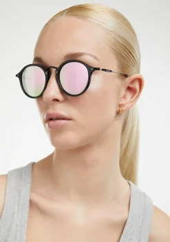 D.Franklin Roller TR90 Black / Pink|Damen Runde Sonnenbrillen