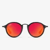 D.Franklin Roller TR90 Black / Red|Damen Runde Sonnenbrillen|Runde Sonnenbrillen