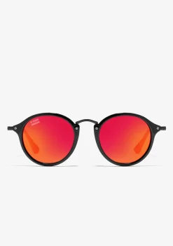 D.Franklin Roller TR90 Black / Red|Damen Runde Sonnenbrillen|Runde Sonnenbrillen