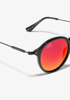 D.Franklin Roller TR90 Black / Red|Damen Runde Sonnenbrillen|Runde Sonnenbrillen