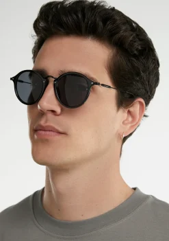 D.Franklin Roller TR90 Black Edition|Damen Runde Sonnenbrillen|Runde Sonnenbrillen