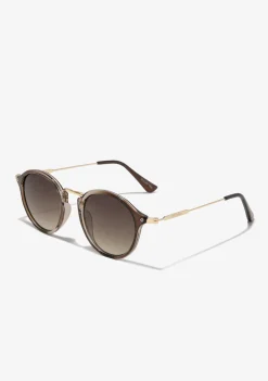 D.Franklin Roller TR90 Milky Brown / Grad Brown|Damen Runde Sonnenbrillen|Runde Sonnenbrillen