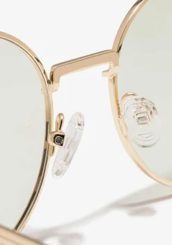 D.Franklin Round Legacy Gold / Photochromic Black|Damen Runde Sonnenbrillen|Runde Sonnenbrillen