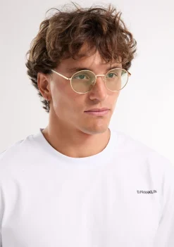 D.Franklin Round Legacy Gold / Photochromic Black|Damen Runde Sonnenbrillen|Runde Sonnenbrillen