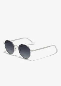 D.Franklin Round Legacy Silver / Gradient Grey|Damen Runde Sonnenbrillen|Runde Sonnenbrillen