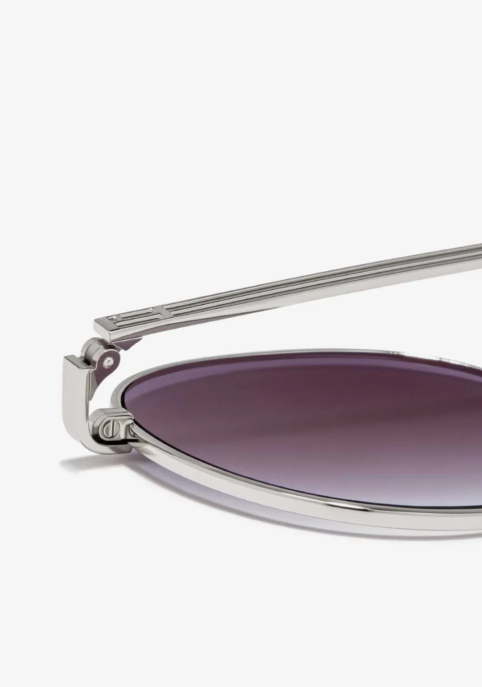 D.Franklin Round Legacy Silver / Gradient Grey|Damen Runde Sonnenbrillen|Runde Sonnenbrillen