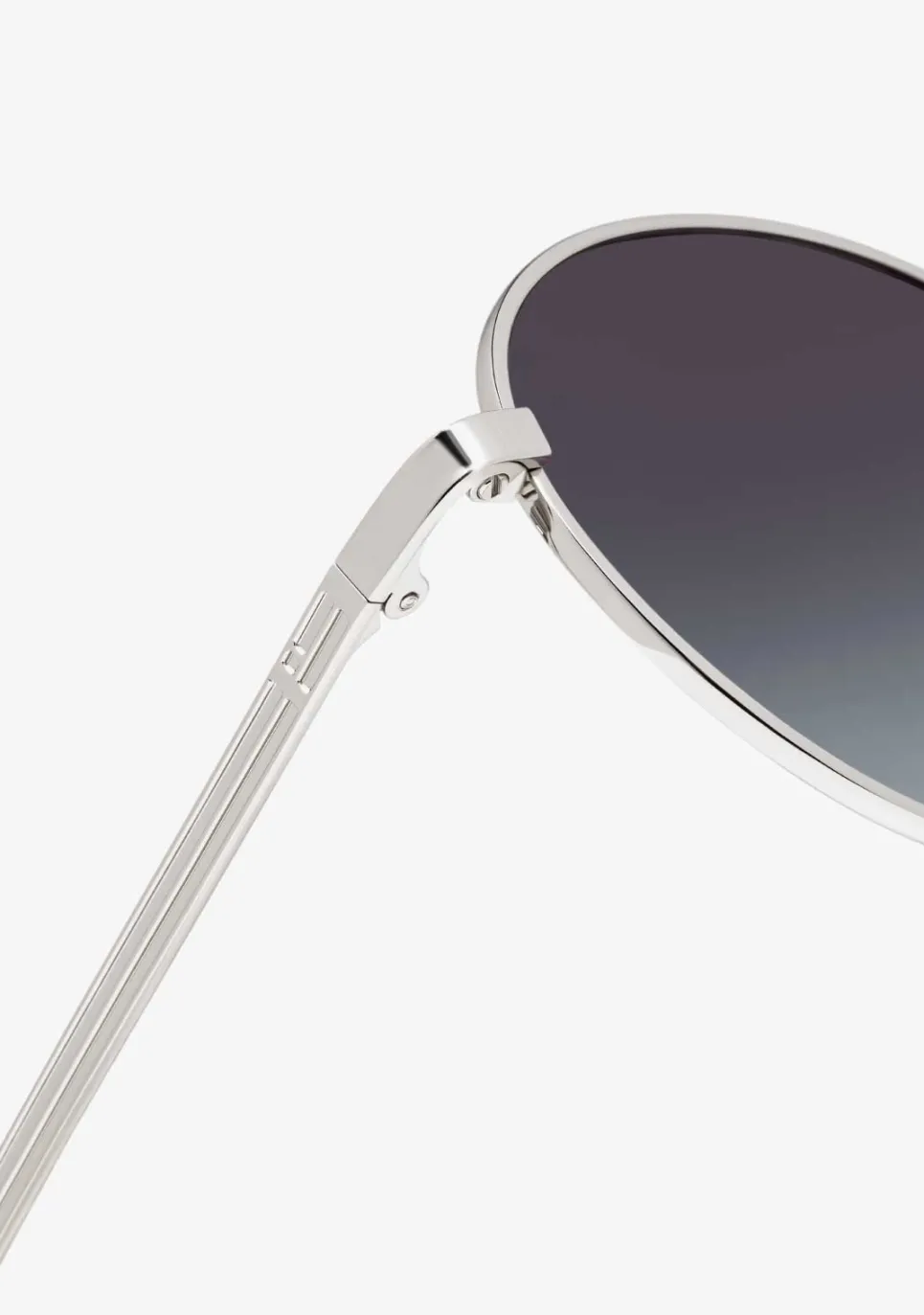 D.Franklin Round Legacy Silver / Gradient Grey|Damen Runde Sonnenbrillen|Runde Sonnenbrillen