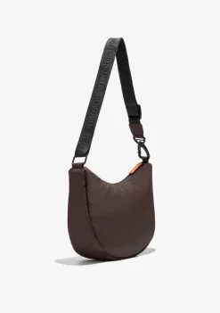 D.Franklin Round Nylon Crossbody Bag Brown + Custom Set Orange|Damen Taschen