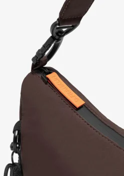 D.Franklin Round Nylon Crossbody Bag Brown + Custom Set Orange|Damen Taschen