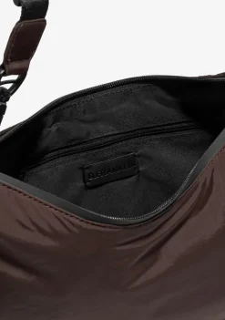 D.Franklin Round Nylon Crossbody Bag Brown + Custom Set Orange|Damen Taschen