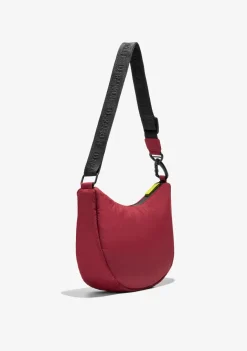 D.Franklin Round Nylon Crossbody Bag Red + Custom Set Lime|Damen Taschen