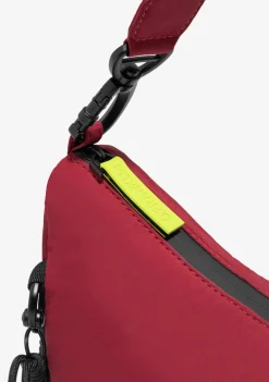 D.Franklin Round Nylon Crossbody Bag Red + Custom Set Lime|Damen Taschen