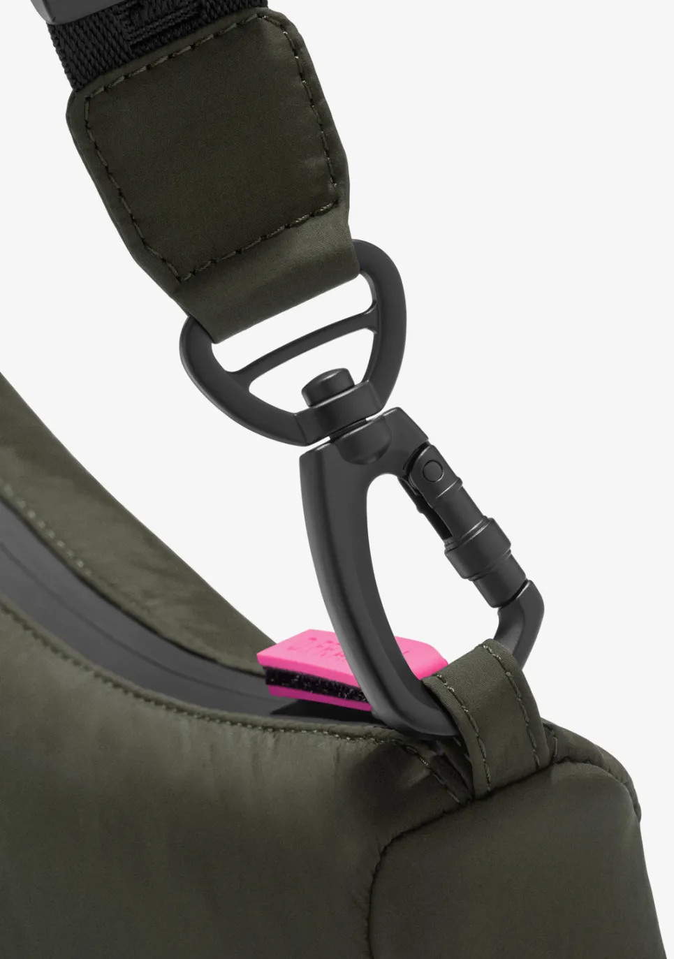 D.Franklin Round Nylon Crossbody Bag Green + Custom Set Fuchsia|Damen Taschen
