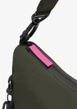D.Franklin Round Nylon Crossbody Bag Green + Custom Set Fuchsia|Damen Taschen