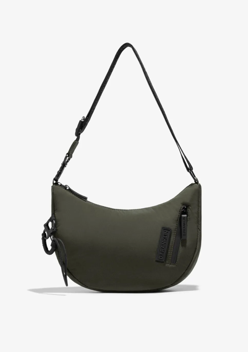 D.Franklin Round Nylon Crossbody Bag Green + Custom Set Fuchsia|Damen Taschen