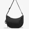 D.Franklin Round Nylon Crossbody Bag Black|Damen Taschen