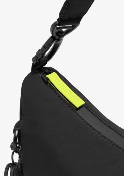 D.Franklin Round Nylon Crossbody Bag Black + Custom Set Lime|Damen Taschen