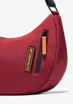 D.Franklin Round Nylon Crossbody Bag Red + Custom Set Orange|Damen Taschen