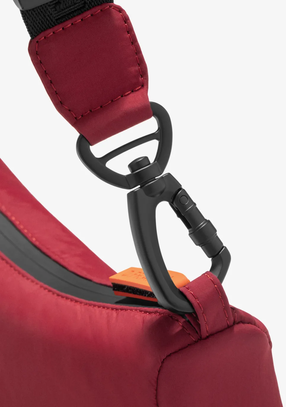 D.Franklin Round Nylon Crossbody Bag Red + Custom Set Orange|Damen Taschen