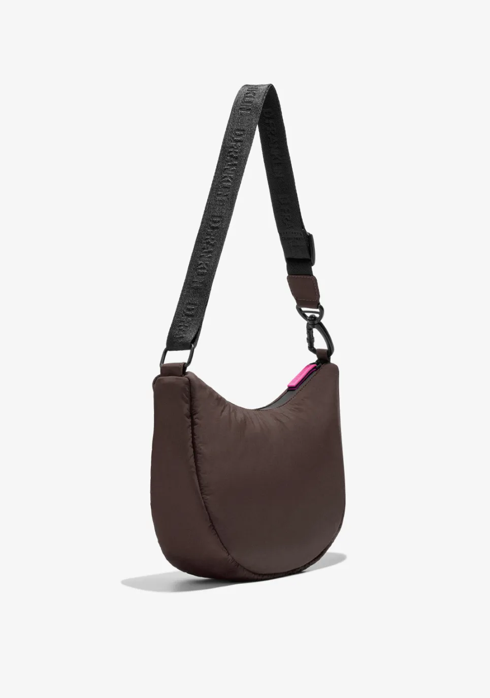 D.Franklin Round Nylon Crossbody Bag Brown + Custom Set Fuchsia|Damen Taschen
